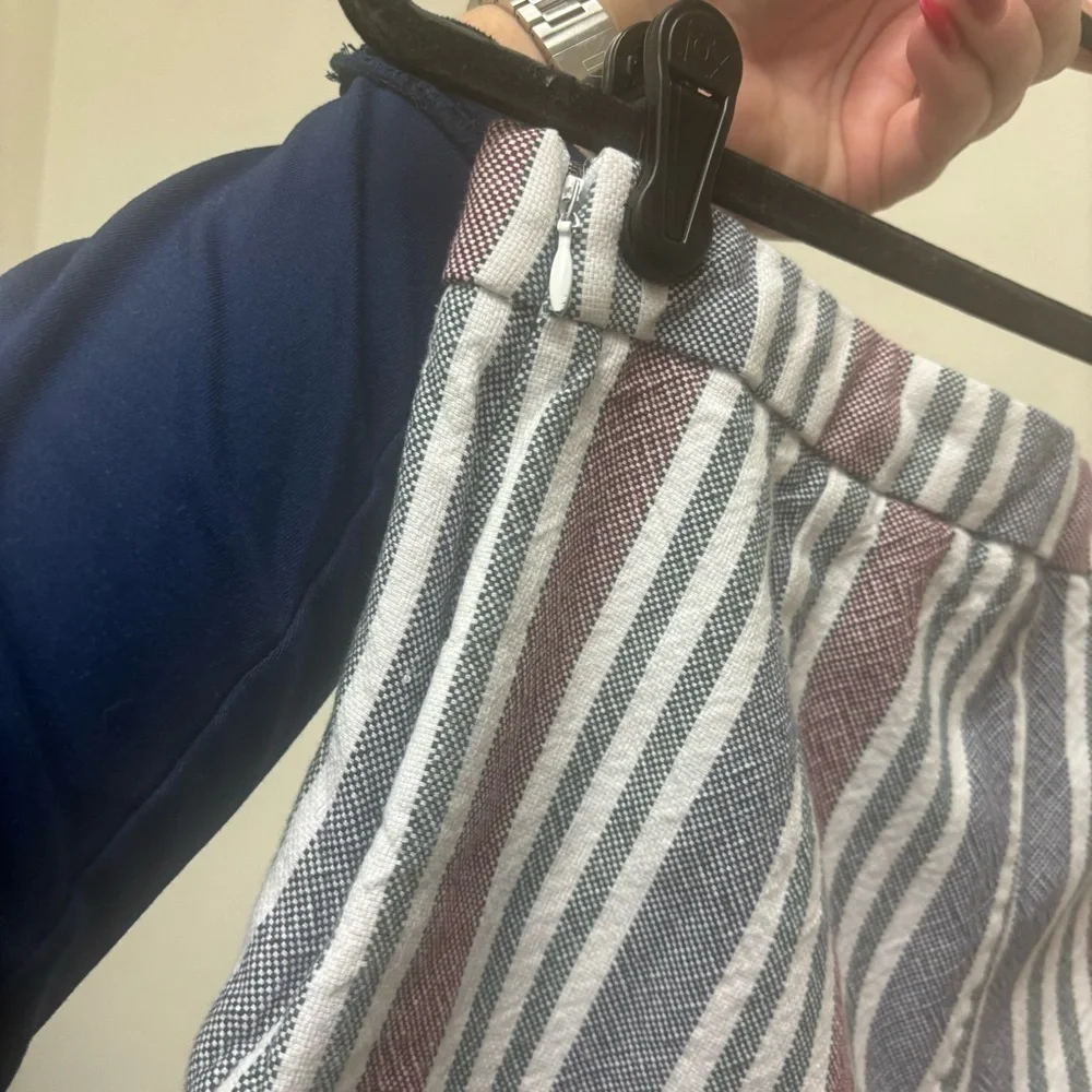 Free People Striped Mod Linen Pants